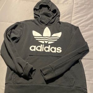 Black ADIDAS hooded sweatshirt